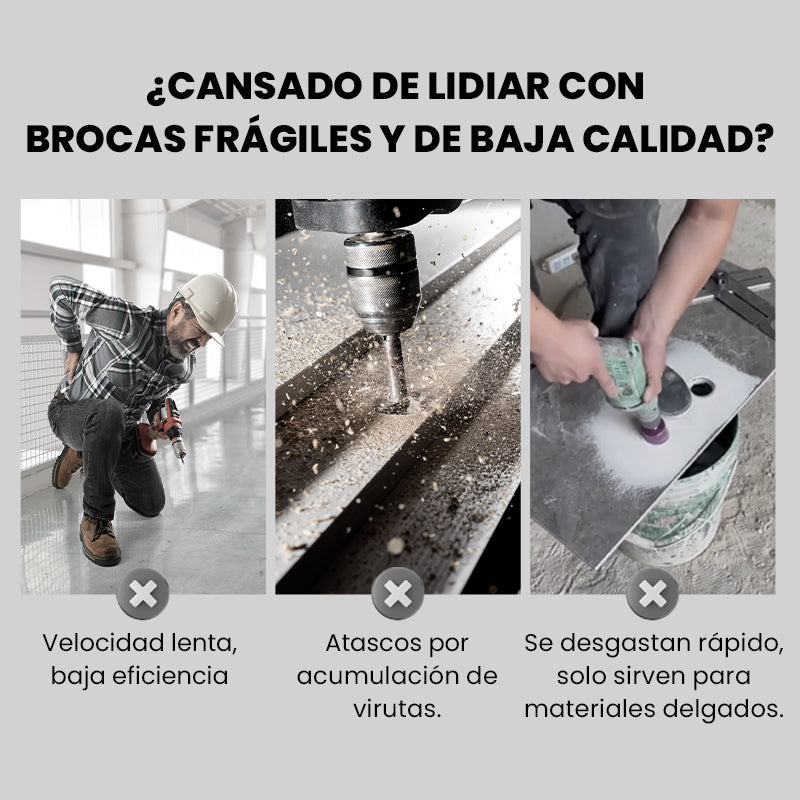 đ„Oferta Caliente 2025đ„Juego de Brocas ExcĂ©ntricas Serradas de 4 Flautas y Alta Resistencia