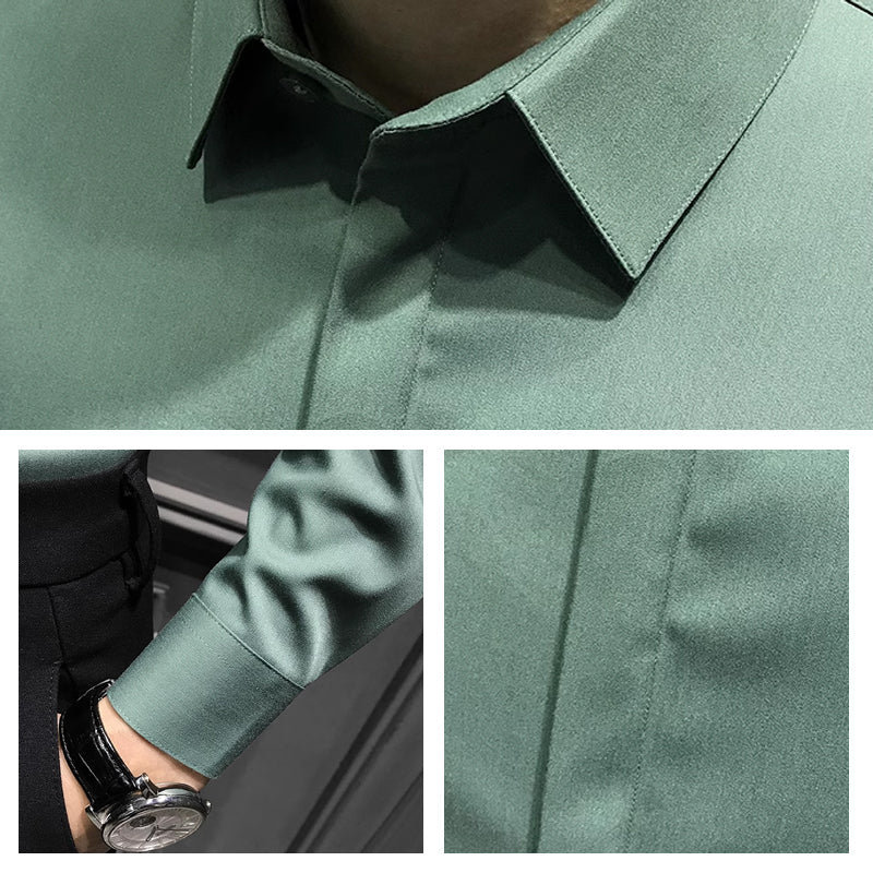 Camisa antiarrugas para hombre (OFERTA 2025)