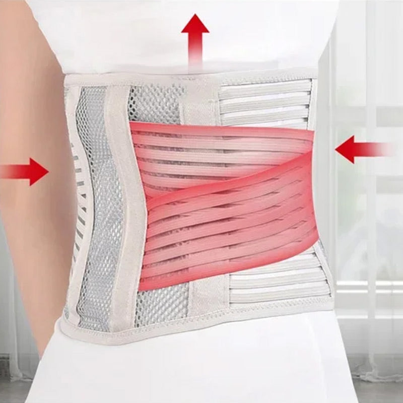 Protector de cintura de soporte de placa de acero transpirable de malla prensada en caliente