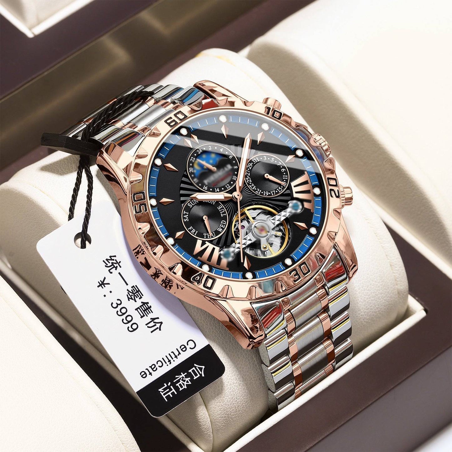 ⌚Relojes mecánicos automáticos suizos nuevos a prueba de agua