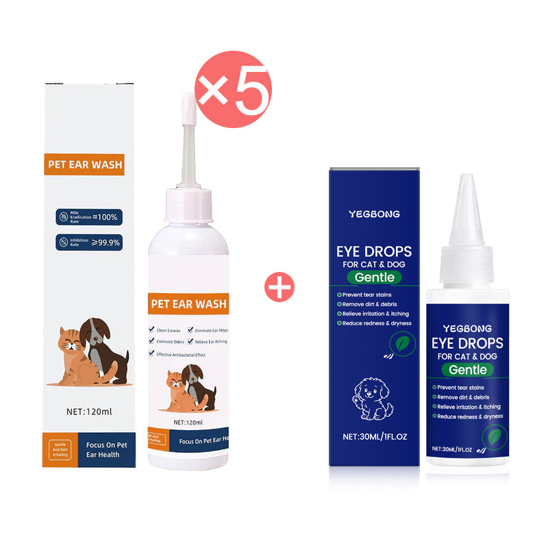🐾 ¡COMPRA 2 LLEVA 3! ✨ Limpiador de Oídos para Mascotas - Fórmula Suave con Aloe Vera para Prevenir Infecciones y Malos Olores en Perros y Gatos 🌿👂