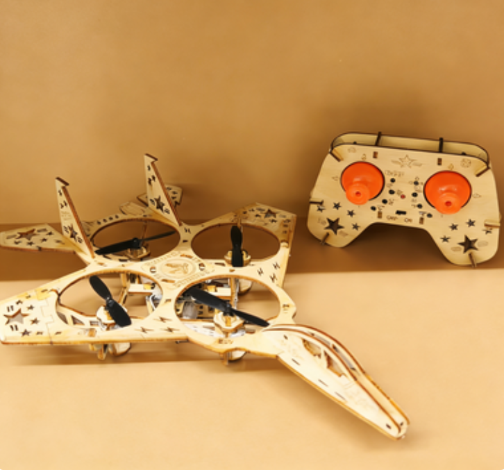 💥61% DE DESCUENTO🚀✈️ Kit de montaje de dron de madera para niños 🎁