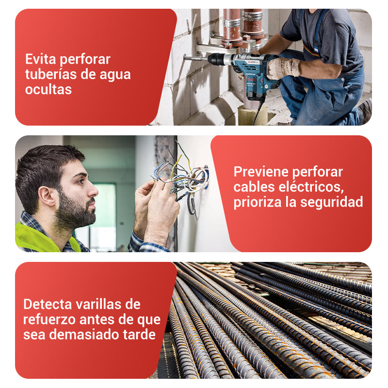 Detector de Pared Portátil Multifuncional