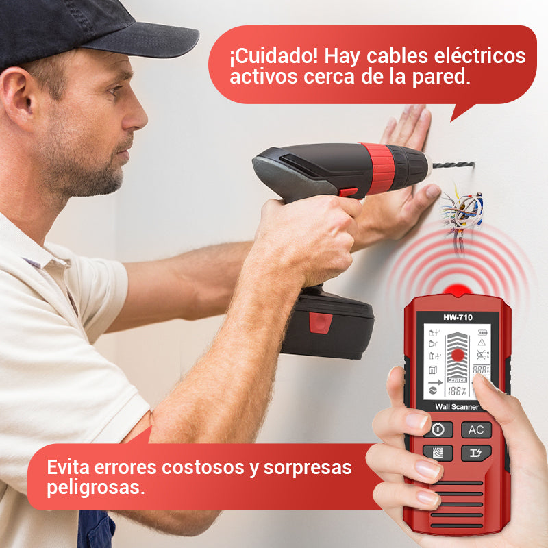 Detector de Pared Portátil Multifuncional
