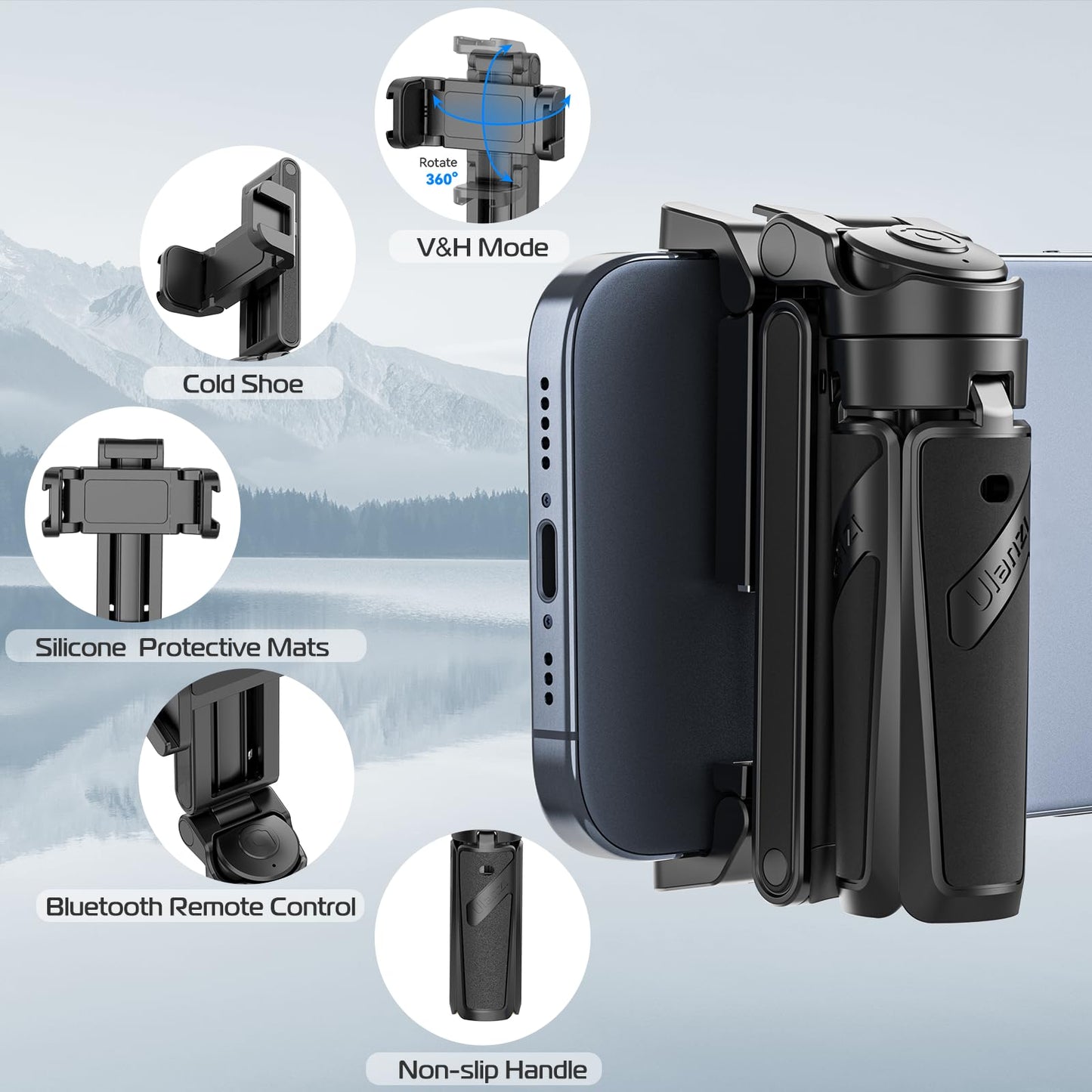 🔥NUEVAS OFERTAS 2025 - 50% DE DESCUENTO🔥Trípode para teléfono con agarre extensible y control remoto desmontable de bolsillo