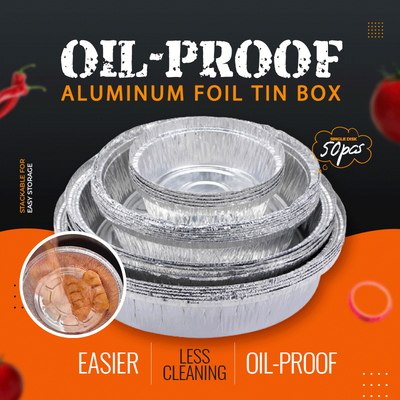 🔥Oferta caliente - 50% de descuento🔥Caja de lata de aluminio resistente a las grasas🍟