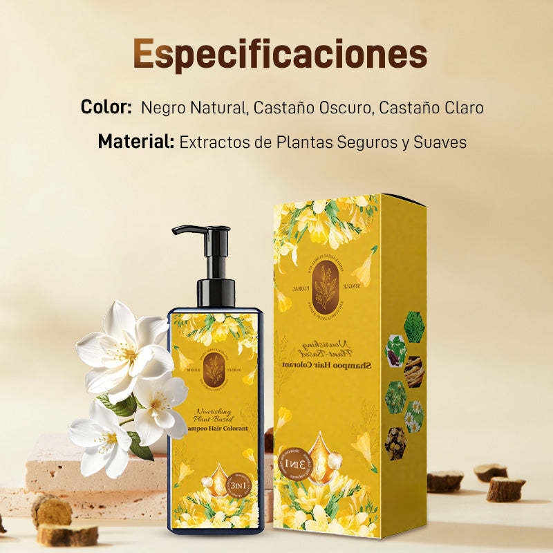Coloración capilar nutritiva a base de plantas
