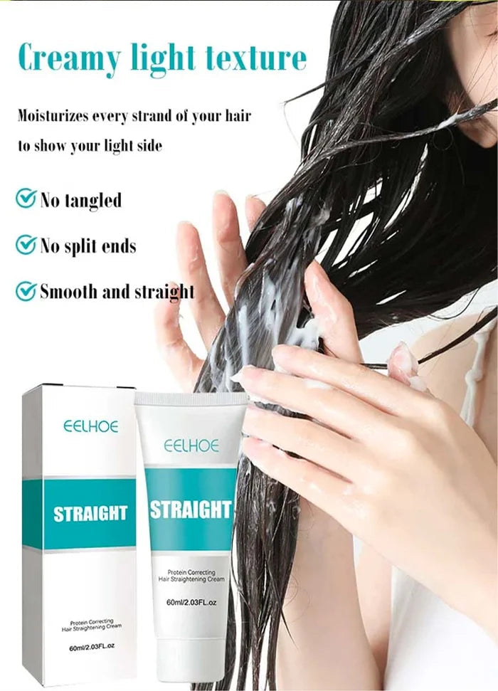 Compre 2 y llévese 1 gratis-Silk and Keratin Treatment Hair Straightening Cream