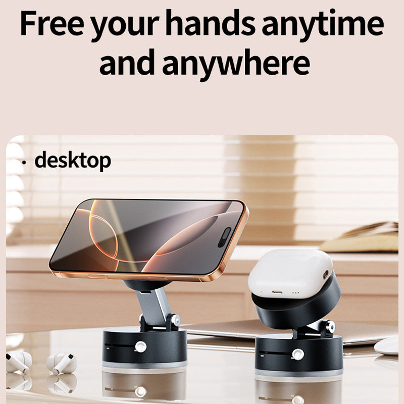 Soporte magnético para teléfono celular, plegable y portátil, con aspiradora, ¡a mitad de precio por tiempo limitado!