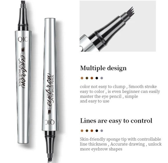 💥COMPRA 1 RECIBE 1 GRATIS🎉Lápiz de cejas de alta calidad 3D impermeable microblading 4 punta de tenedor lápiz de tatuaje