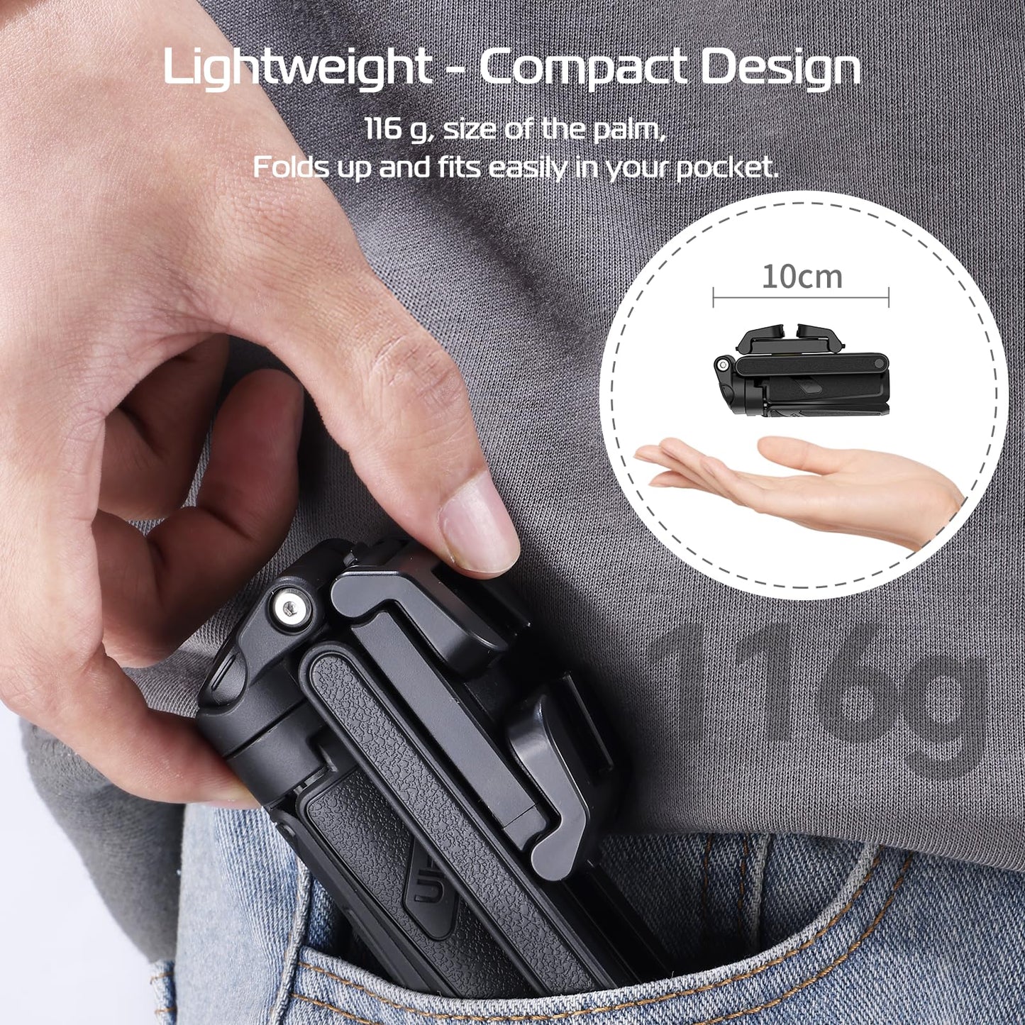 🔥NUEVAS OFERTAS 2025 - 50% DE DESCUENTO🔥Trípode para teléfono con agarre extensible y control remoto desmontable de bolsillo
