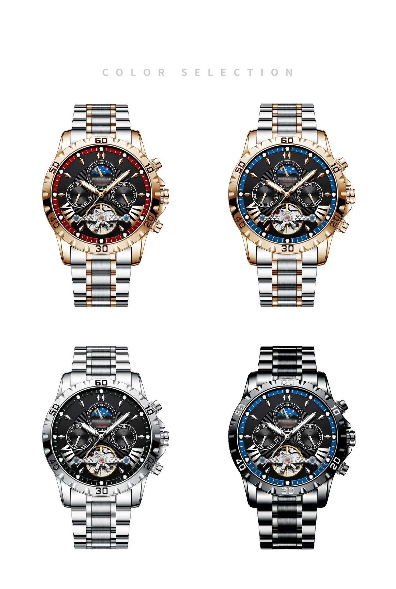 ⌚Relojes mecánicos automáticos suizos nuevos a prueba de agua