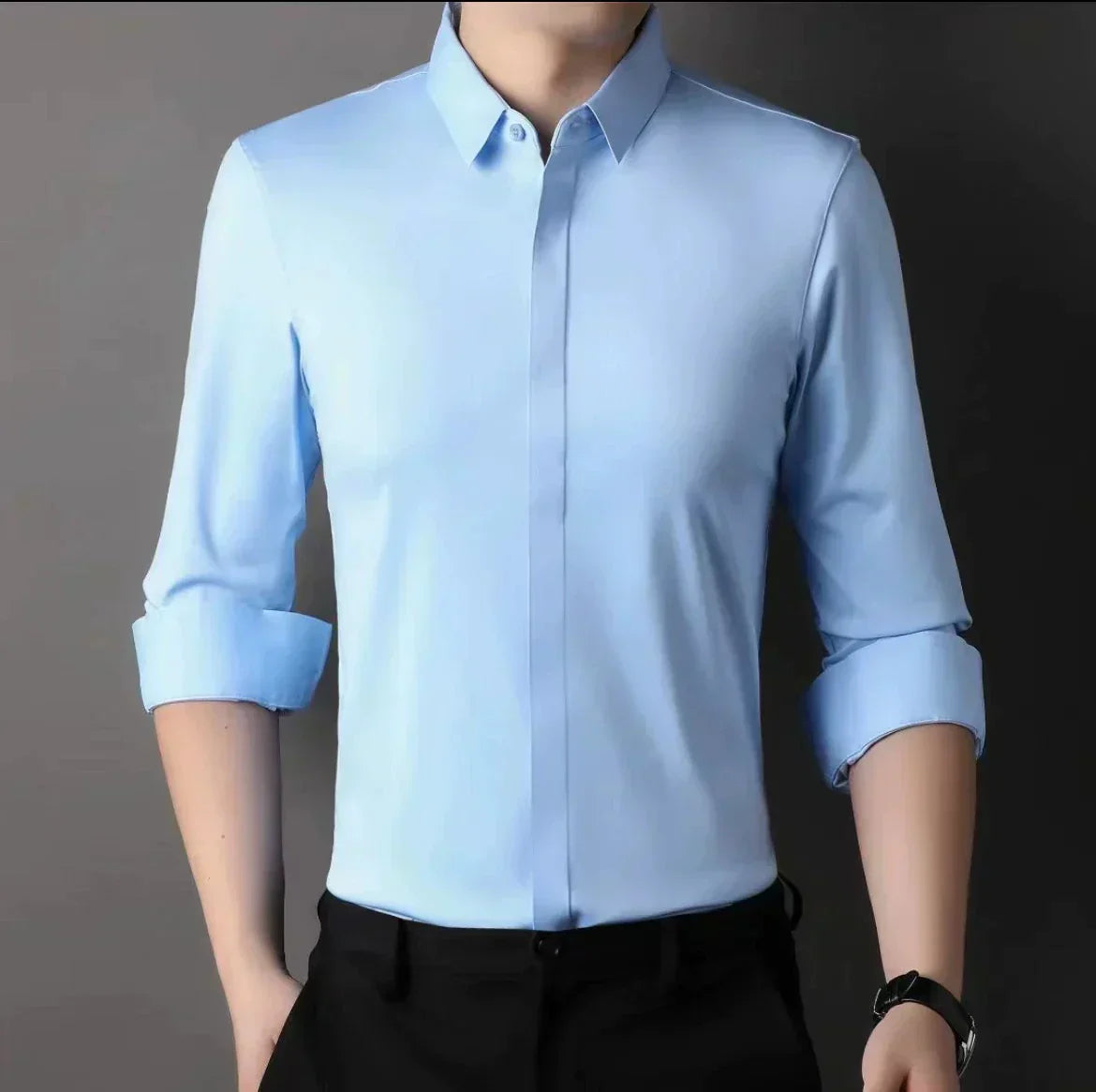 Camisa antiarrugas para hombre (OFERTA 2025)