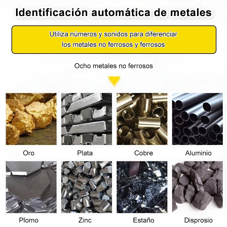 Detector de Escaneo de Metales de Alta Sensibilidad