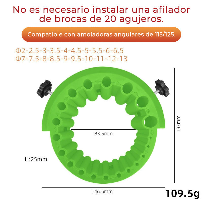 Afilador de Brocas Multiusos para Amoladores Angulares