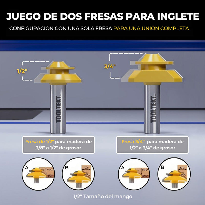🎁VENTA CALIENTE ⏳Broca para enrutador de inglete de 45 °