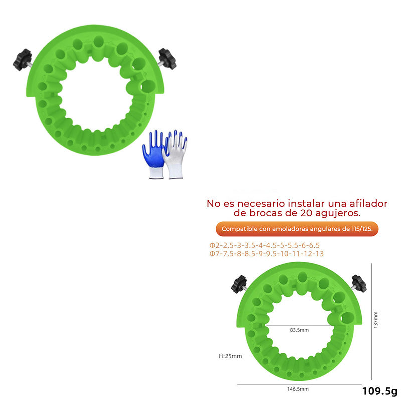 Afilador de Brocas Multiusos para Amoladores Angulares