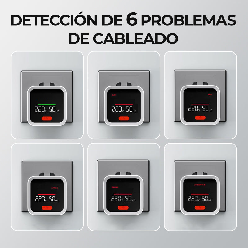Probador de Enchufe con Pantalla LCD