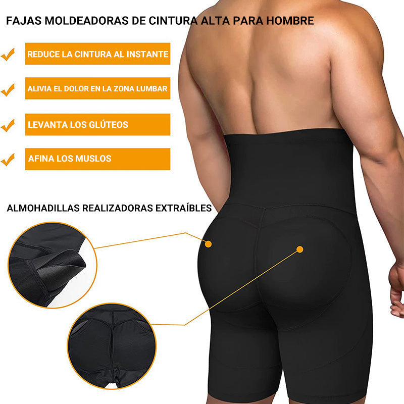 Fajas moldeadoras de cintura alta para hombre - COMPRA 2 ENVÍO GRATIS