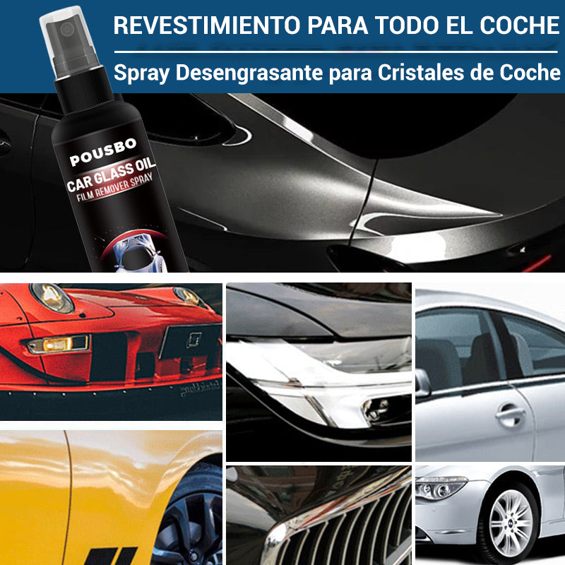 ✨✨✨Compre 2 y llévese 3 gratis✨✨✨ - Spray desengrasante para cristales de coche