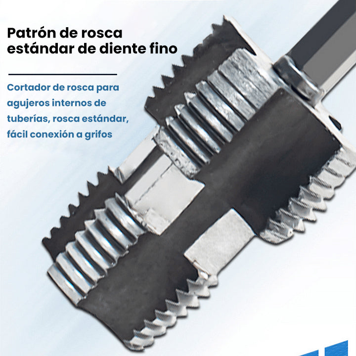 🌲Kit de roscado de tubos de PVC compatible con taladro eléctrico con varios tama
