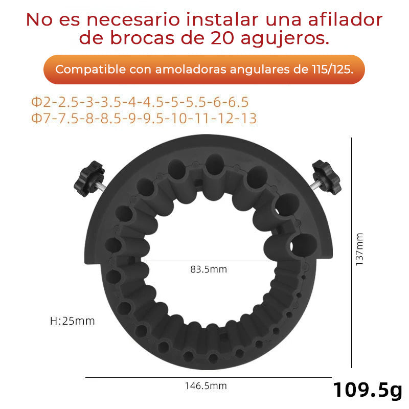 Afilador de Brocas Multiusos para Amoladores Angulares