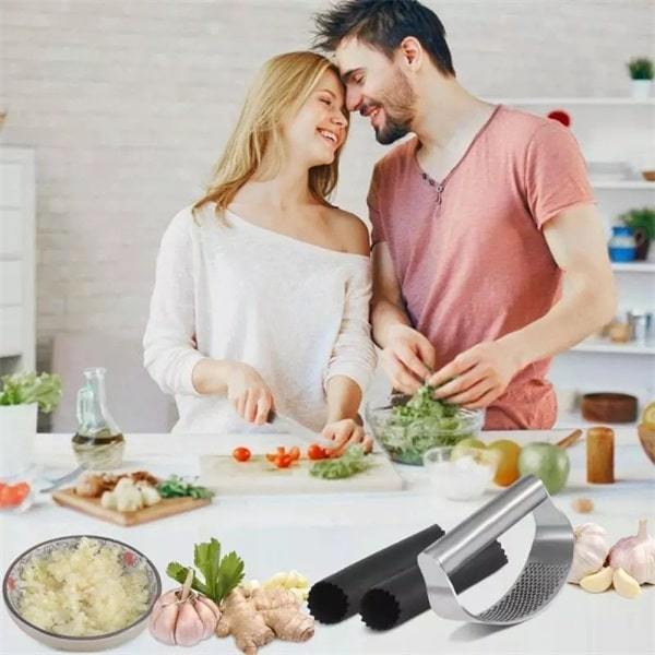 Prensa de ajo de acero inoxidable (oferta por tiempo limitado)