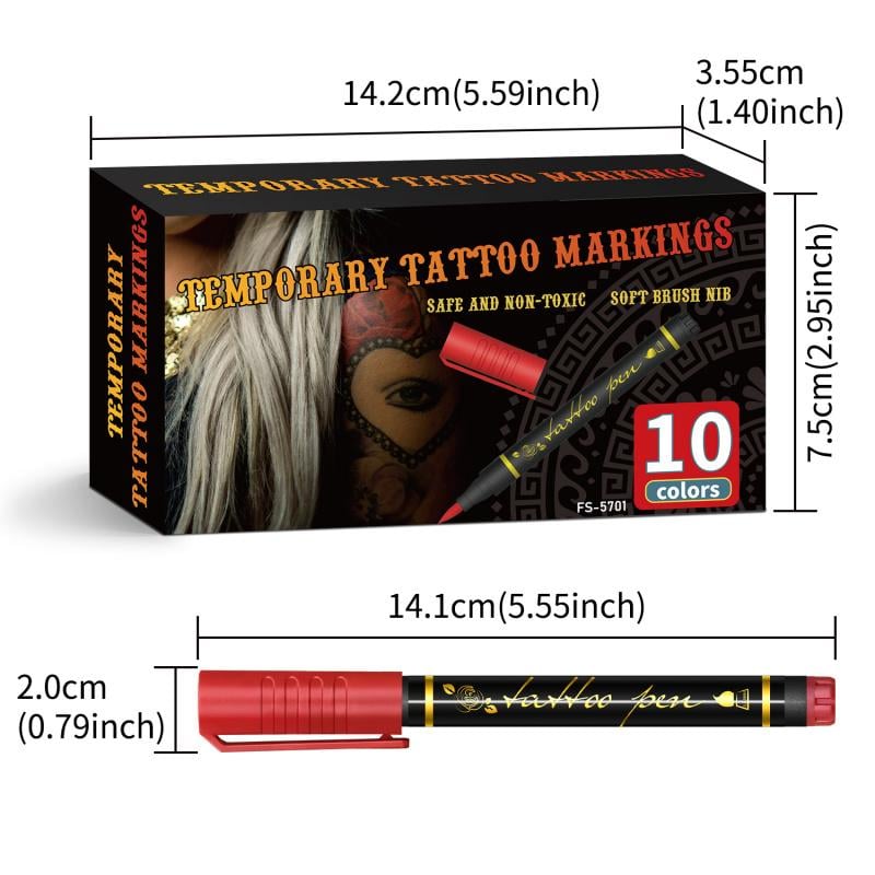 🔥Temporary Tattoo Markers for Skin