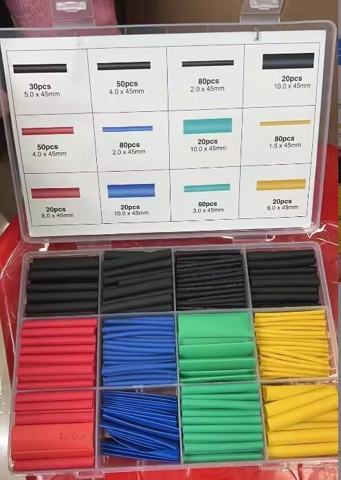 🛠️Juego de tubos termorretráctiles multicolor