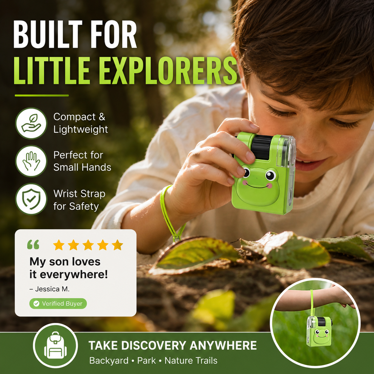 🔥¡Se vende rápido! – ¡55% de descuento!🎁 Microscopio educativo portátil para niños