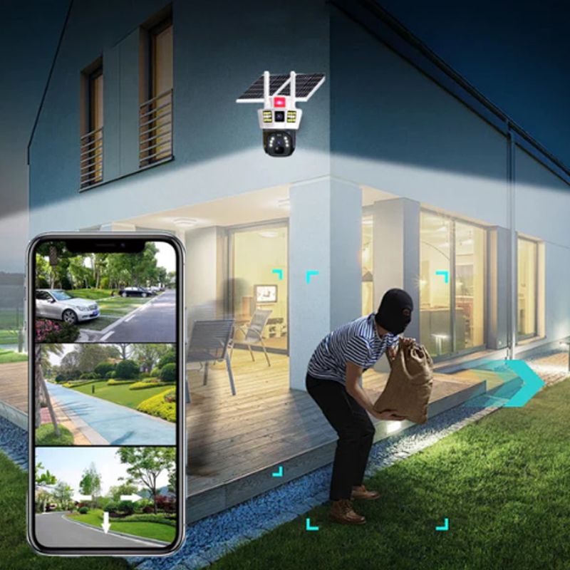 Cámara de Seguridad Solar Inteligente de 360°