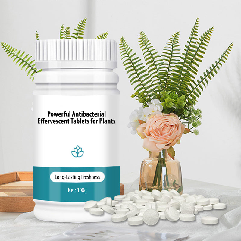 Potentes comprimidos efervescentes antibacterianos para flores
