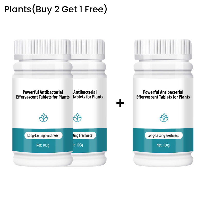 Potentes comprimidos efervescentes antibacterianos para flores