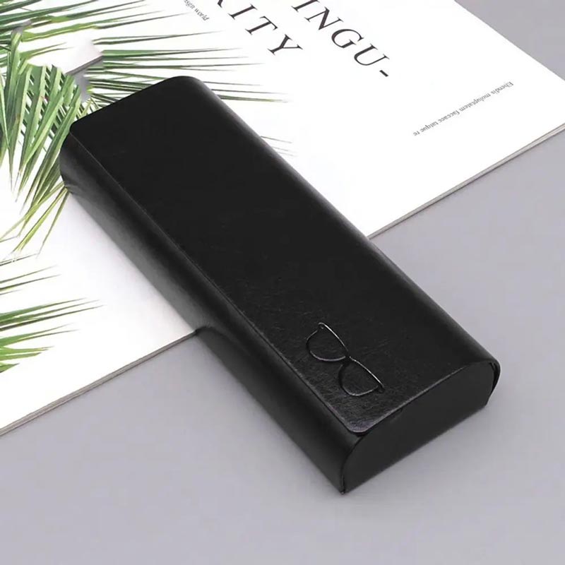 Estuche Minimalista de Cuero Rígido para Gafas