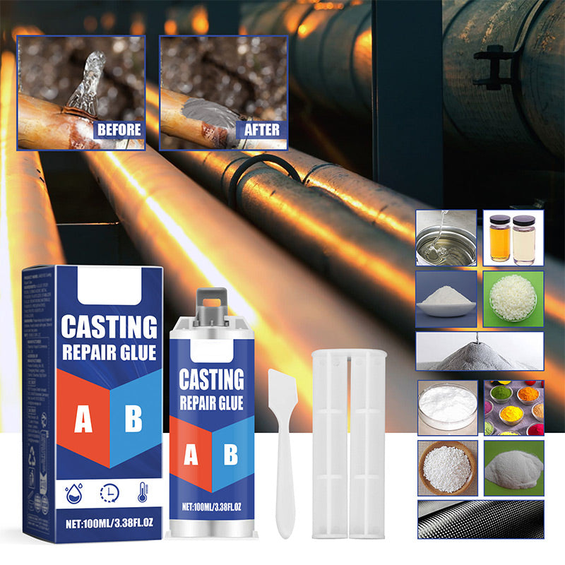 🔥50 % DE DESCUENTO por tiempo limitado🔥Pegamento para reparación de piezas fundidas de metal resistente a altas temperaturas