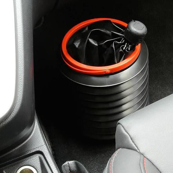 Caja de bolsas de basura plegable para coche
