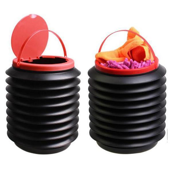 Caja de bolsas de basura plegable para coche