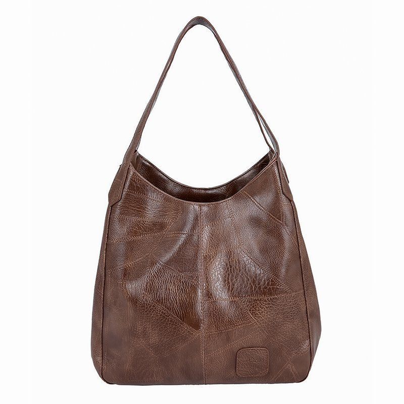 Winter limited🌸 time sale💕 retro style soft leather large capacity ladies shoulder bag