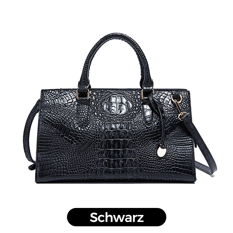 Women's Crocodile Embossed Long Handbag