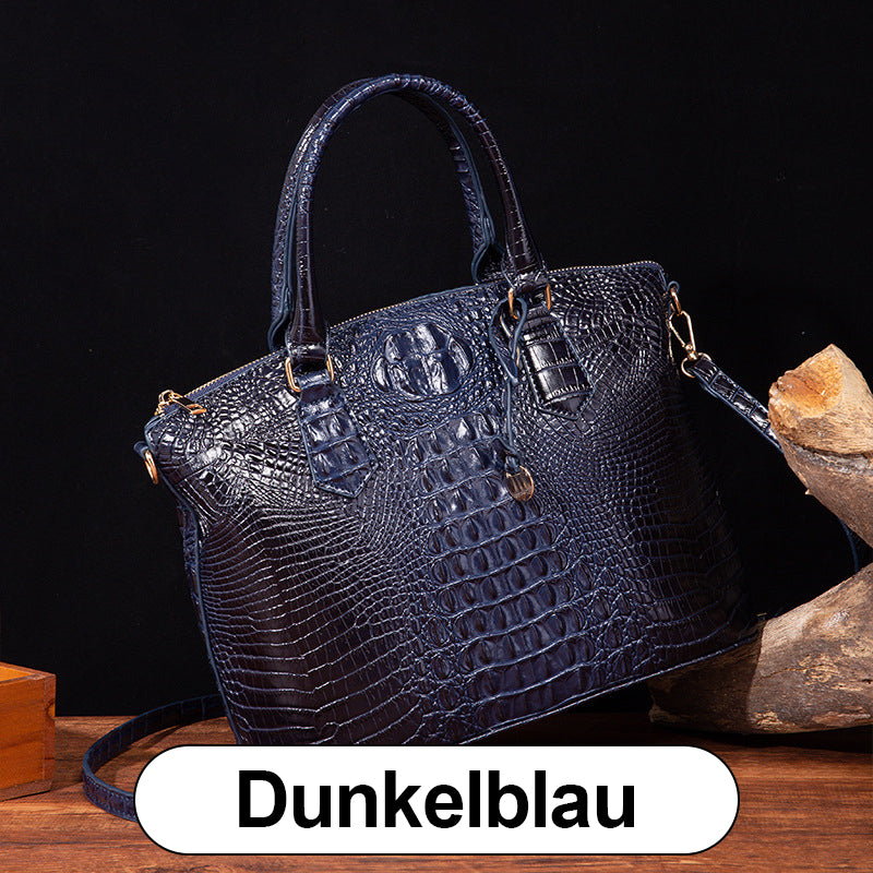 ladies handbag with crocodile embossing
