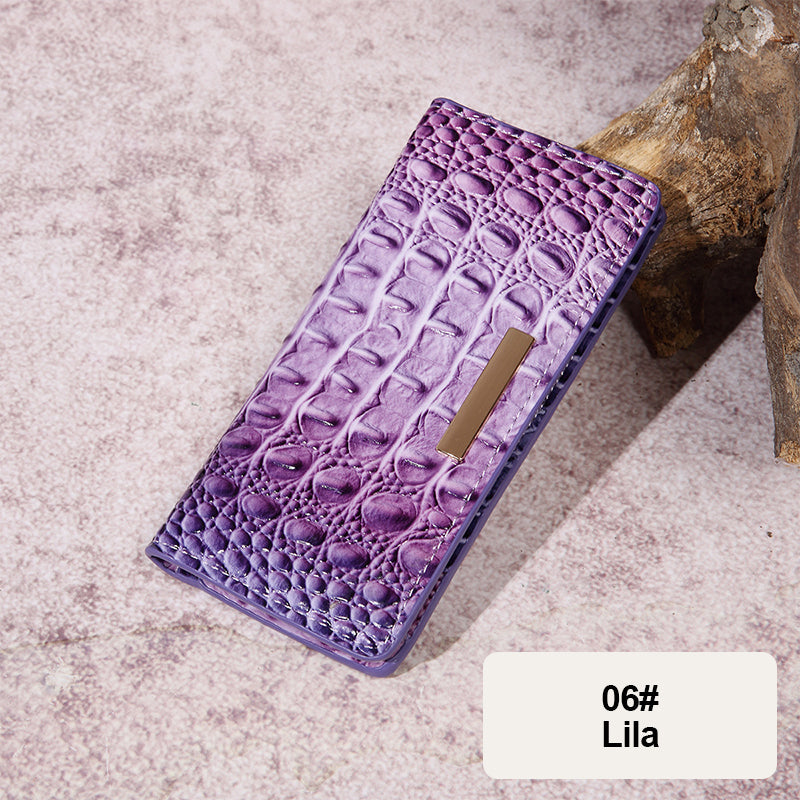 wallet with crocodile pattern