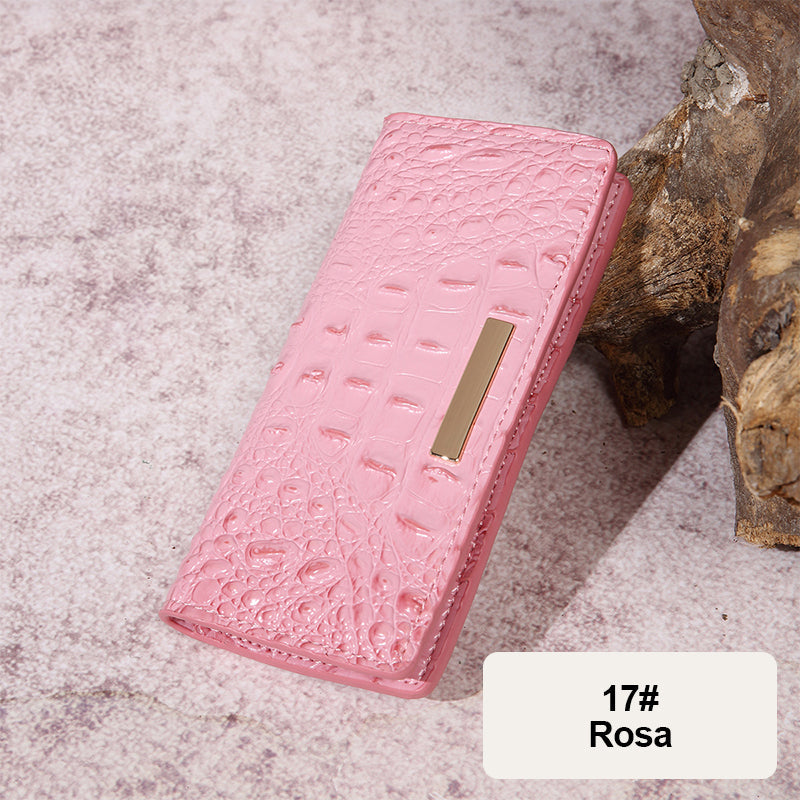 wallet with crocodile pattern