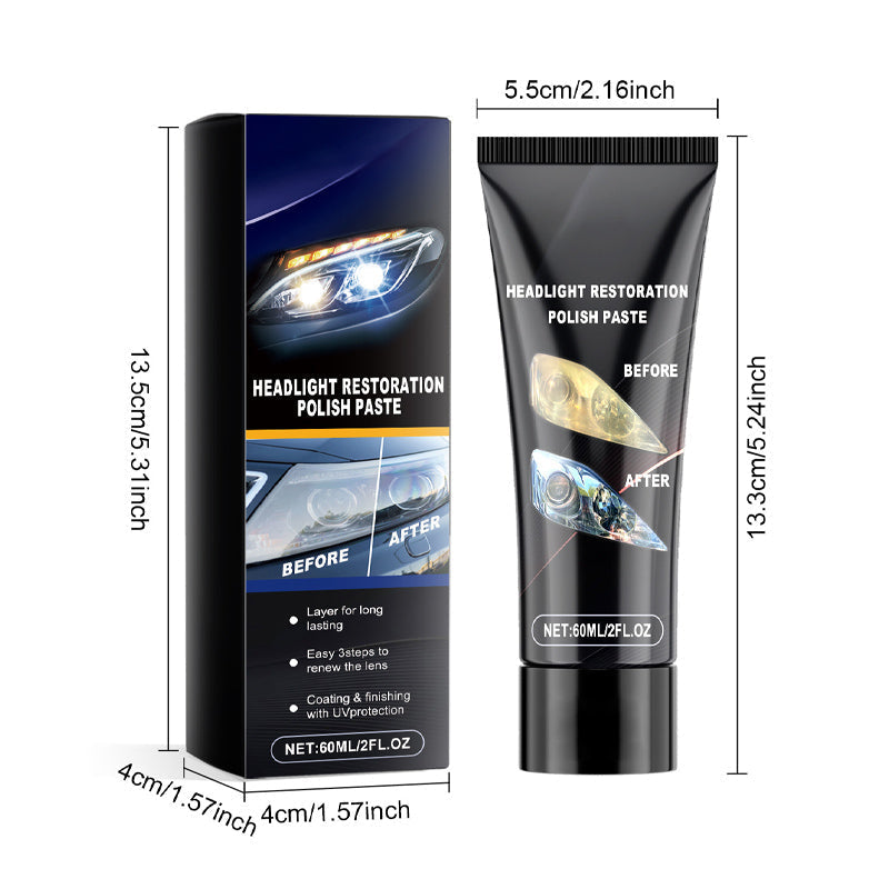 Crema reparadora de rayones de faros de fórmula suave