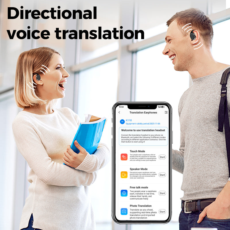 Auriculares de Traducción Inteligentes con Cancelación de Ruido AI