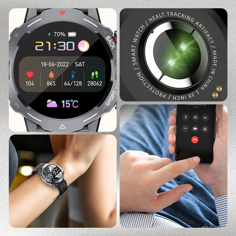 🔥Nuevo lanzamiento 2025🔥Reloj inteligente Bluetooth multifuncional de 1,39" para hombres y mujeres