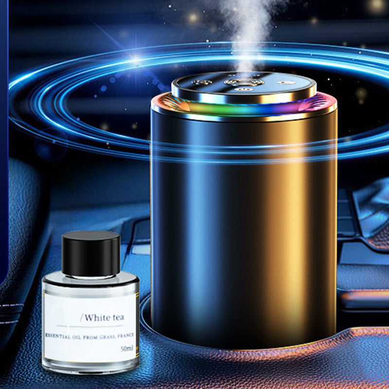 Difusor de aroma para coche con diseño de estrella de ambiente colorido
