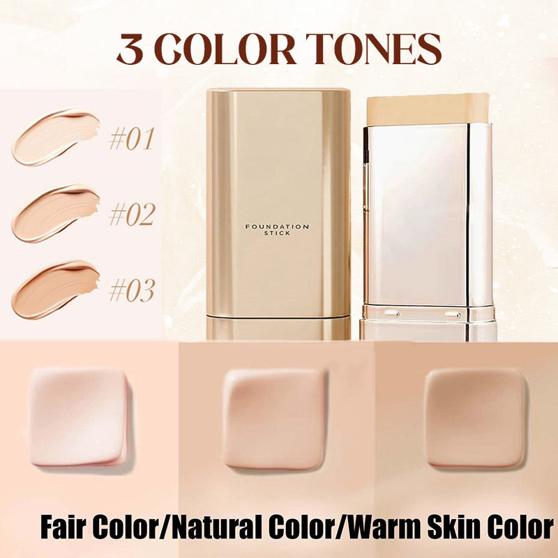 ✨Oferta especial 50% de descuento✨Base de maquillaje en barra de doble punta, impecable y de larga duración