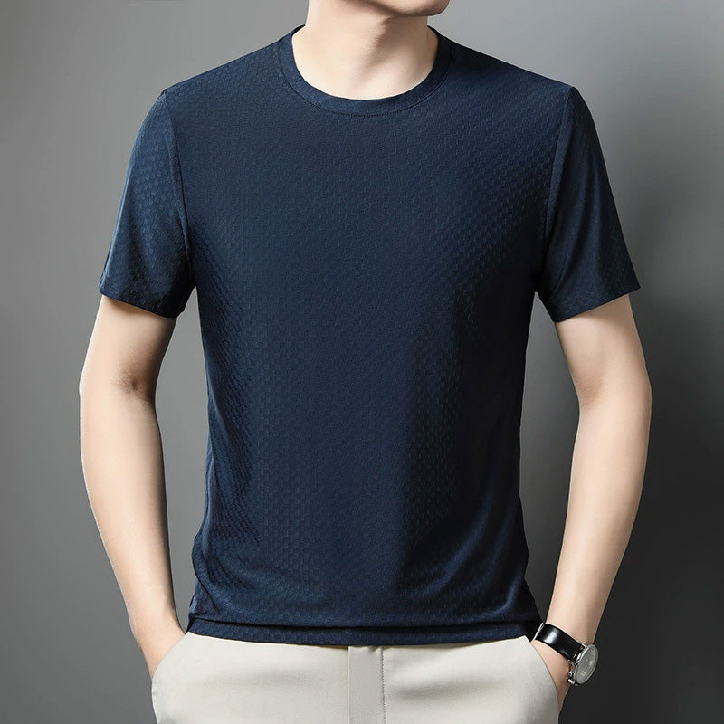 Camiseta Casual de Manga Corta de Ajuste Holgado para Hombre