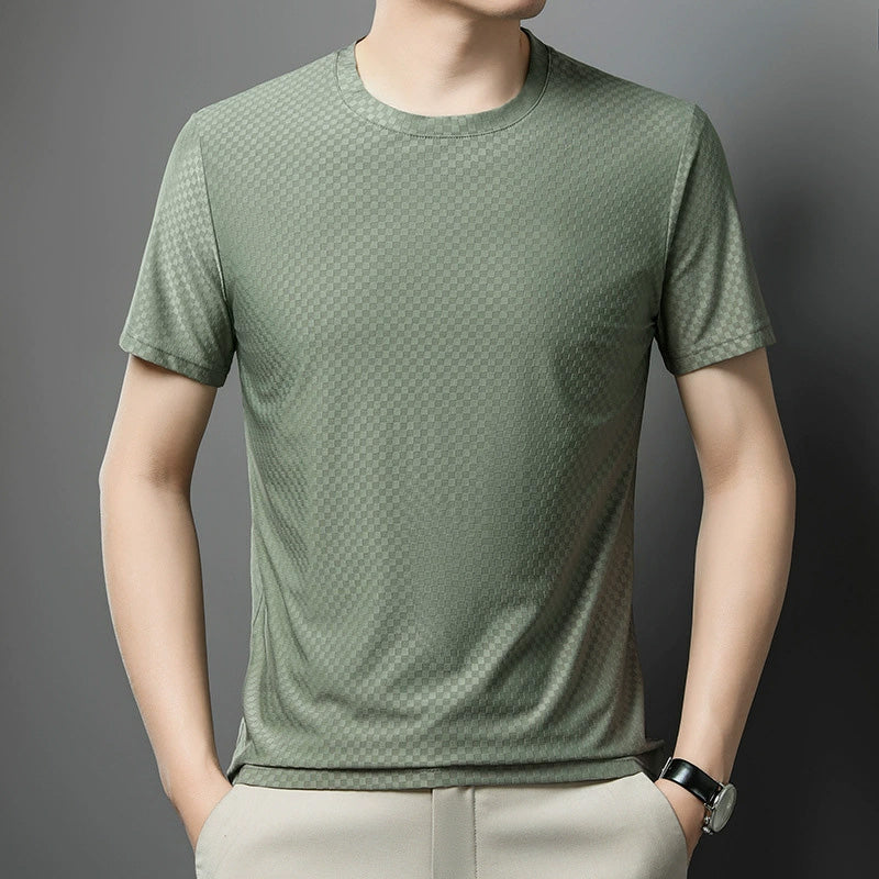 Camiseta Casual de Manga Corta de Ajuste Holgado para Hombre