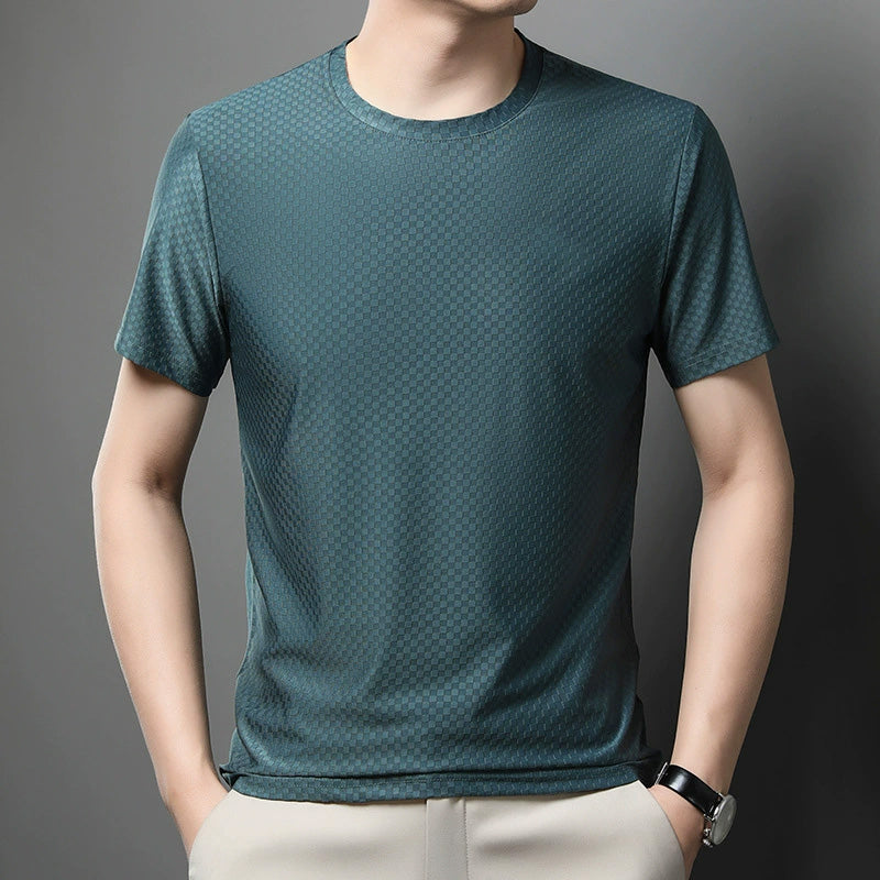 Camiseta Casual de Manga Corta de Ajuste Holgado para Hombre